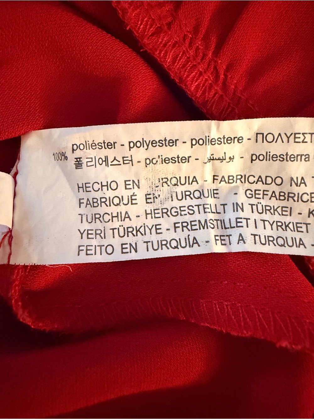Zara Red V-Neck Ruffle Mini Dress - Picture 6 of 9